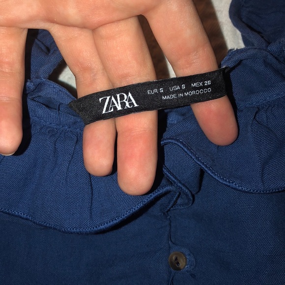 Zara Ruffled Top Romper - Picture 3 of 3